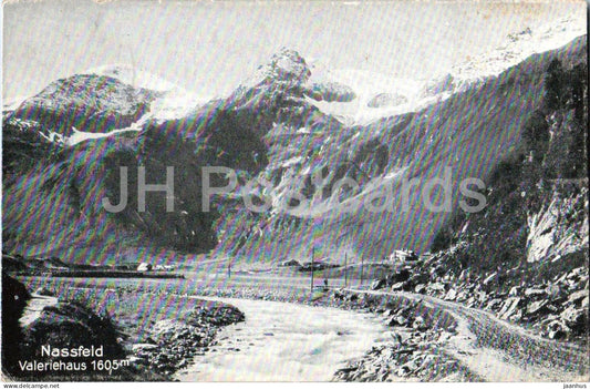 Nassfeld - Valeriehaus 1605 m - mountains - glacier view - No. 664 - old postcard - 1926 - Austria - used - JH Postcards