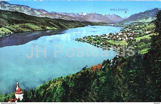 Millstatt - lake view - landscape - 1171/1798 - old postcard - 1914 - Austria - used - JH Postcards
