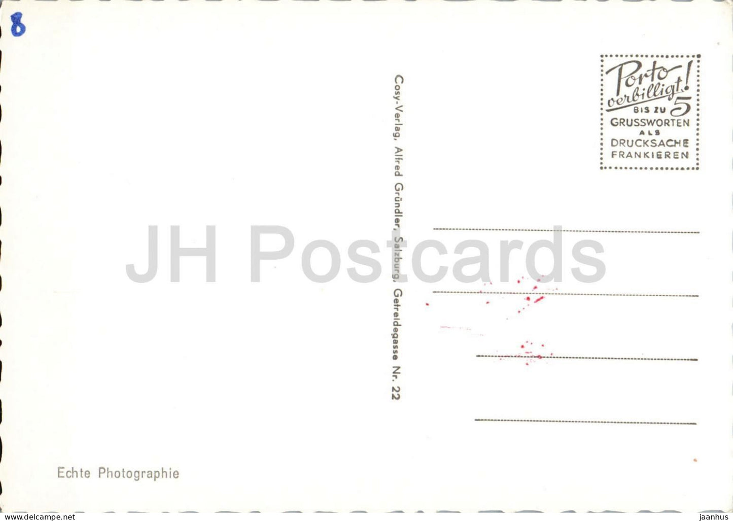 Potschenpass Strasse 992 m - Salzkammergut - mountain road - car - multiview - 1100 - old postcard - Austria - unused