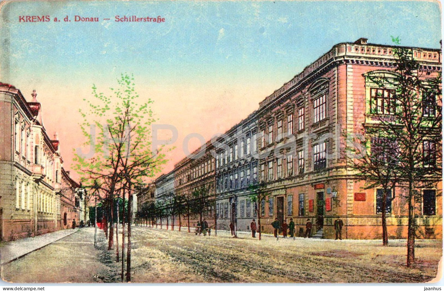 Krems a. d. Donau - Schillerstrasse - Feldpost - Militarpflege - 2395 - old postcard - 1918 - Austria - used - JH Postcards