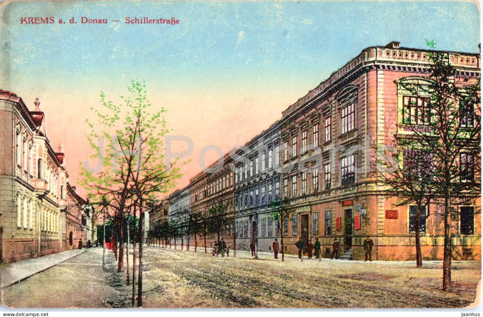 Krems a. d. Donau - Schillerstrasse - Feldpost - Militarpflege - 2395 - old postcard - 1918 - Austria - used - JH Postcards