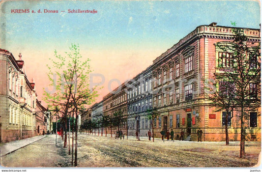 Krems a. d. Donau - Schillerstrasse - Feldpost - Militarpflege - 2395 - old postcard - 1918 - Austria - used - JH Postcards