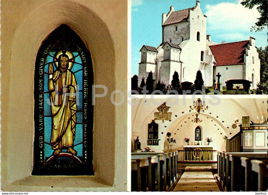 St Raby Kyrka - church - multview - 1901 - Sweden - unused - JH Postcards