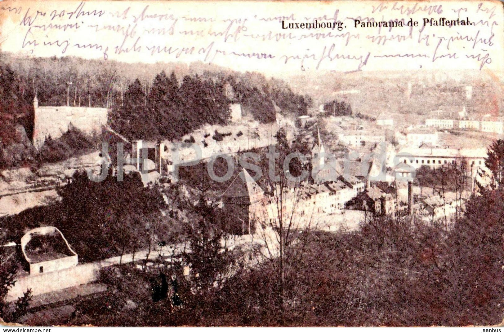 Luxembourg - Panorama de Pfaffenthal - Feldpost - old postcard - 1907 - Luxembourg - used - JH Postcards