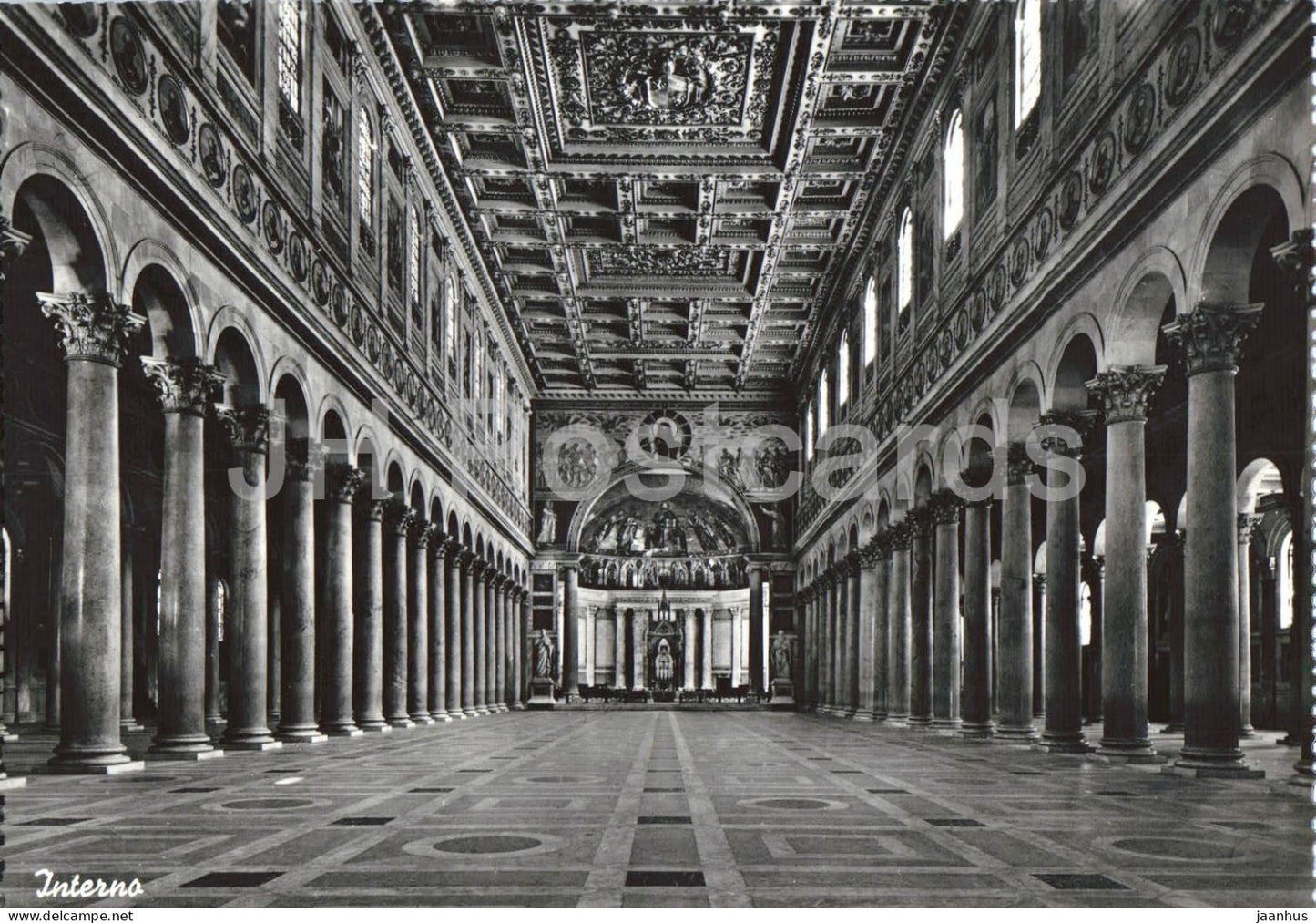 Roma - Rome - Vatican - Basilica di S. Pietro - Interno - interior - 1 - old postcard - Italy - unused - JH Postcards