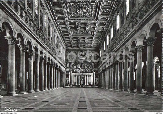Roma - Rome - Vatican - Basilica di S. Pietro - Interno - interior - 1 - old postcard - Italy - unused - JH Postcards