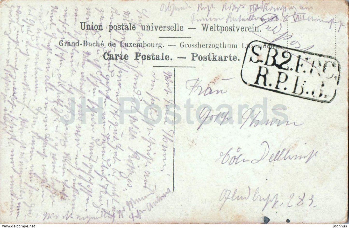 Luxembourg - Panorama de Pfaffenthal - Feldpost - old postcard - 1907 - Luxembourg - used