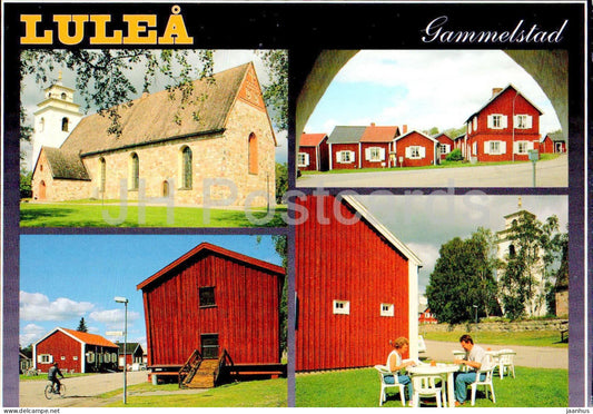 Lulea - Gammelstad - old town - church - multiview - 9/115 - Sweden - unused - JH Postcards