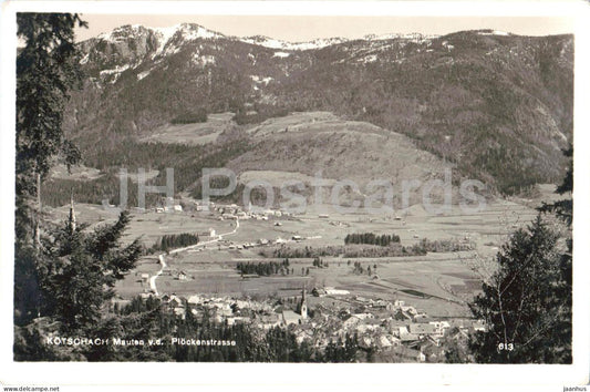 Kotschach Mauten v.d. Plockenstrasse - village view - 613 - old postcard - 1929 - Austria - used - JH Postcards