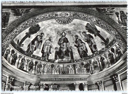 Roma - Rome - Vatican - Basilica di S. Pietro - Il Mosaico dell Abside - Apse Mosaic - old postcard - Italy - unused - JH Postcards