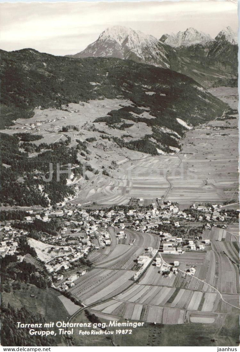 Tarrenz mit Obtarrenz geg Mieminger Gruppe - Tirol village valley - panorama - mountains - 13322 - 1965 - Austria - used - JH Postcards