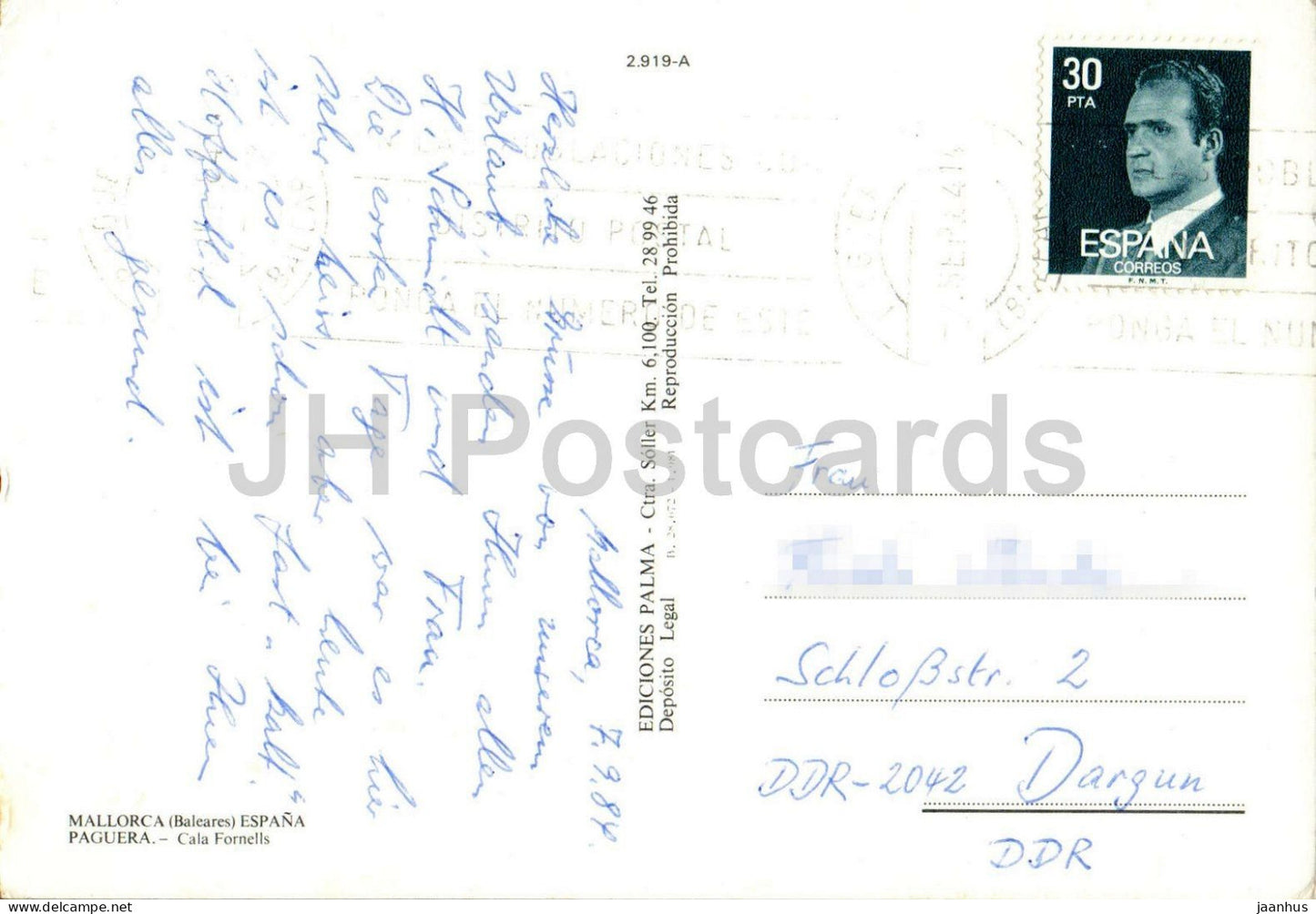 Paguera - Cala Fornells - Strandbucht - Boote - 2919 - 1984 - Spanien - gebraucht