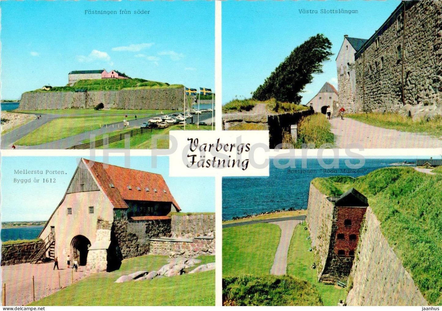 Varbergs Fastning - multiview - 1 - 942 - Sweden - unused - JH Postcards