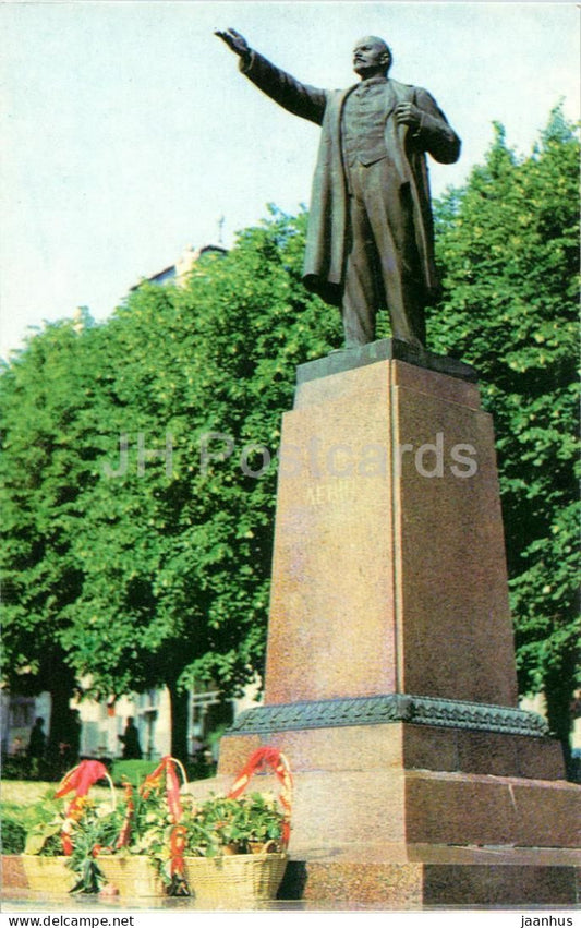 Chernivtsi - Monument to Lenin - 1985 - Ukraine USSR - unused - JH Postcards