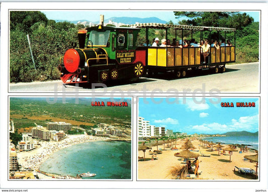 Sillot Cala Millor Happy Excursion Mallorca - tourist train Cala Moreya beach - 2048 - 2000 - Spain - used - JH Postcards