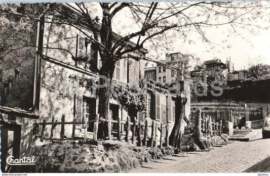 Paris - Le Lapin Agile et les Vignes de Montmartre - The Agile Rabbit - street - 93 - old postcard - France - unused - JH Postcards