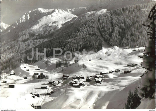 Klosters - Selfranga und Selfranga Skilift - village - mountains - Alps - Switzerland - used - JH Postcards