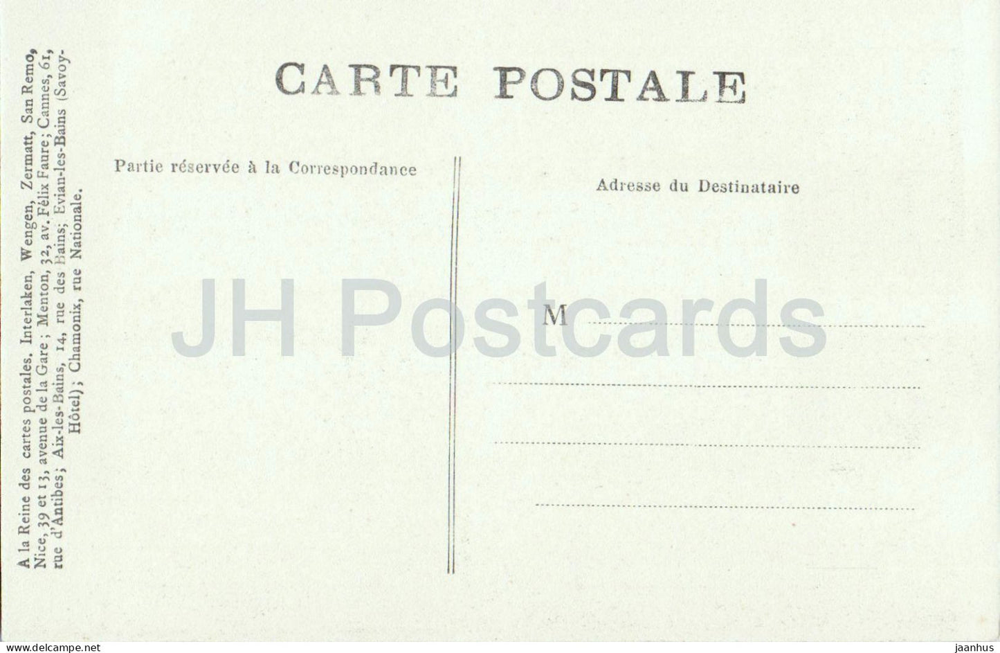 Chamonix et le Mont-Blanc - alpine village - glacier view - mountains old postcard - France - unused