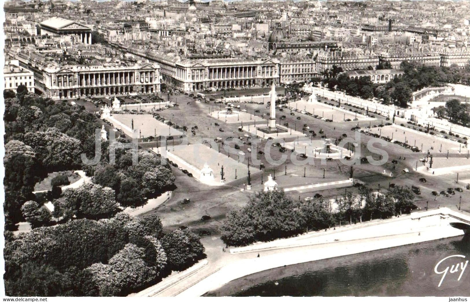 Paris - de la Concorde, avec l'obelisque de Louqsor - Luxor Obelisk - 3518 - old postcard - France - unused - JH Postcards