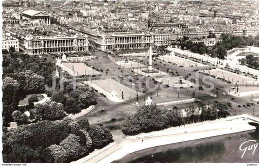 Paris - de la Concorde, avec l'obelisque de Louqsor - Luxor Obelisk - 3518 - old postcard - France - unused - JH Postcards