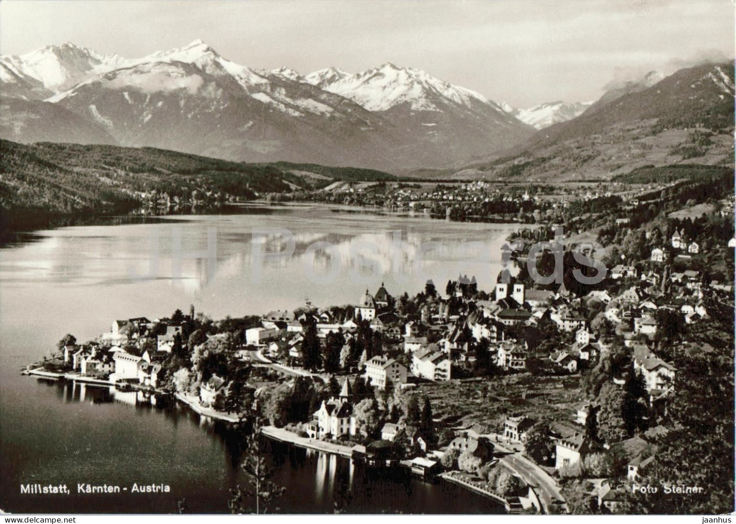 Millstatt - Karnten - village - lake - mountain panorama - 31 - 1967 - Austria - used - JH Postcards