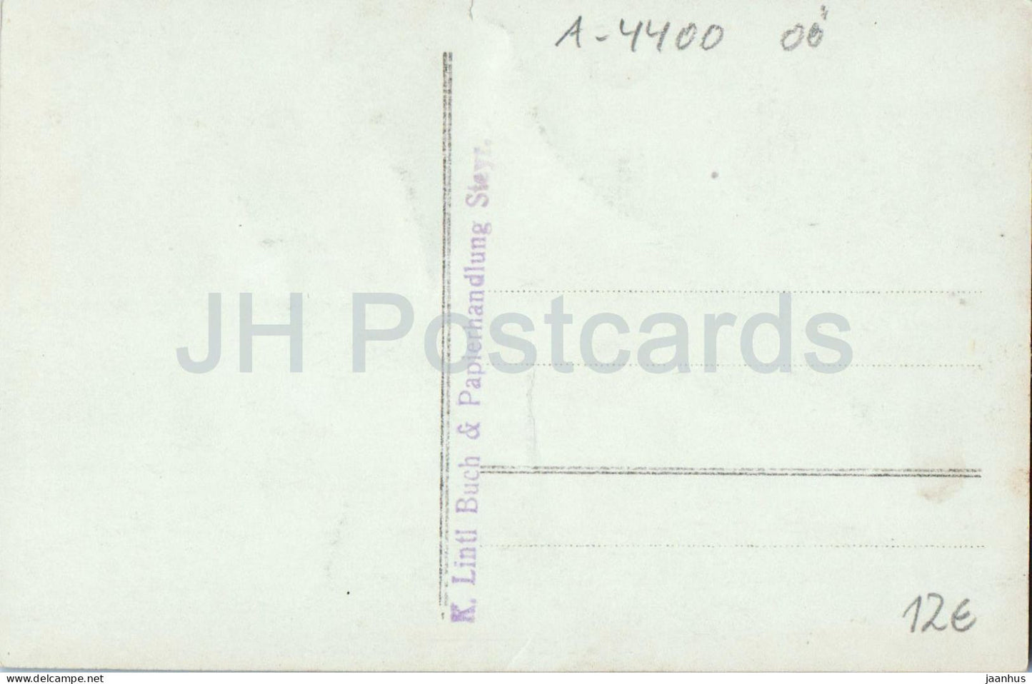 Steyr - Hauptplatz Geschaften - vue sur la rue - carte postale photo - carte postale ancienne - Autriche - inutilisée 