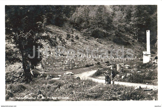 Heldenfriedhof an der Plockenstrasse - Military cemetery - WWI - Alps - 041 - old postcard - 1927 - Austria - unused - JH Postcards