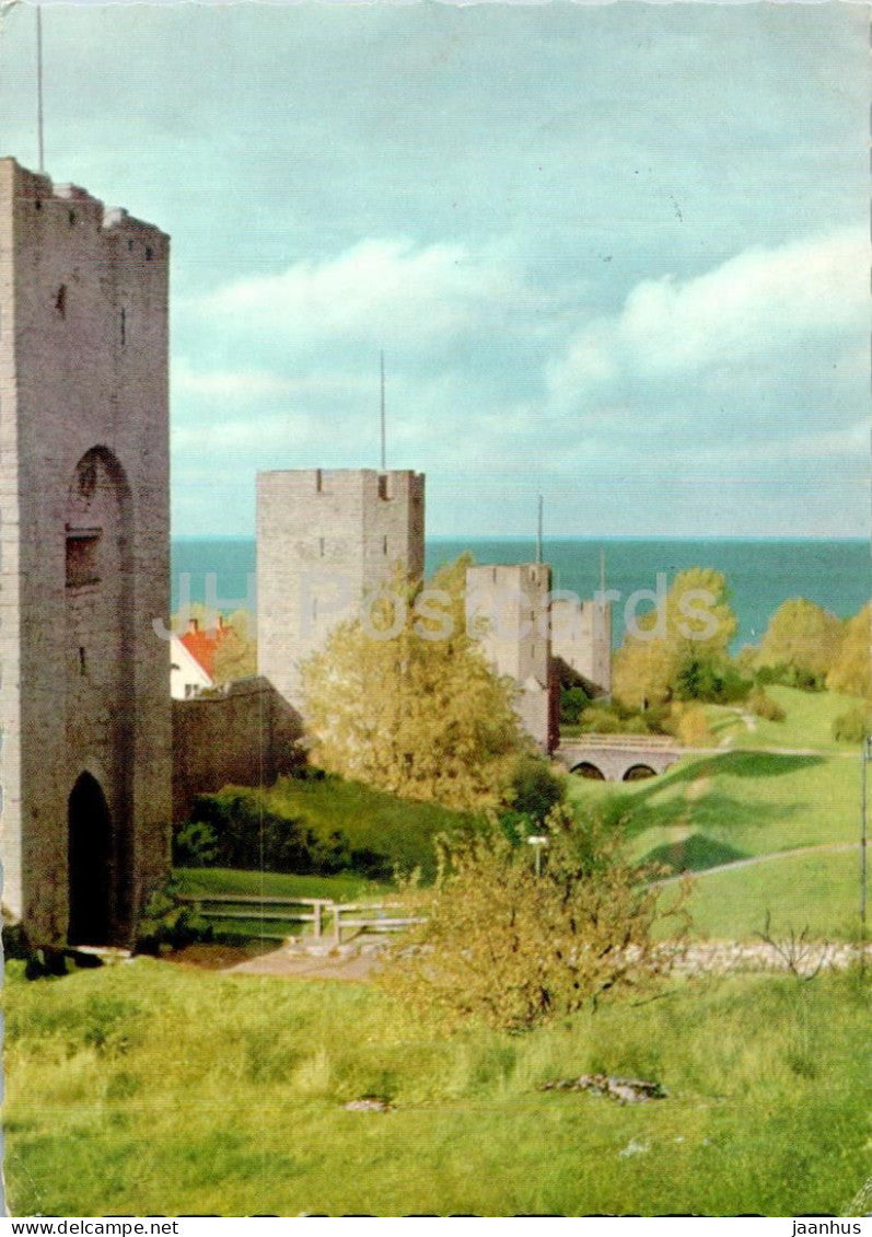 Visby - Norra Ringmuren med Nordergravar - Northern Ring Wall - 1962 - Sweden - used - JH Postcards