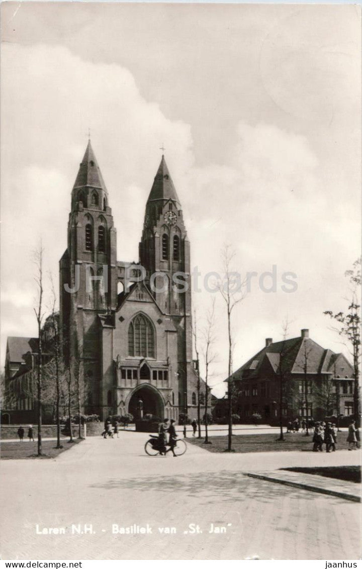 Laren N.H. - Basiliek van St. Jan - St. John Basilica - church - 361 - old postcard - 1950s - Netherlands - used - JH Postcards