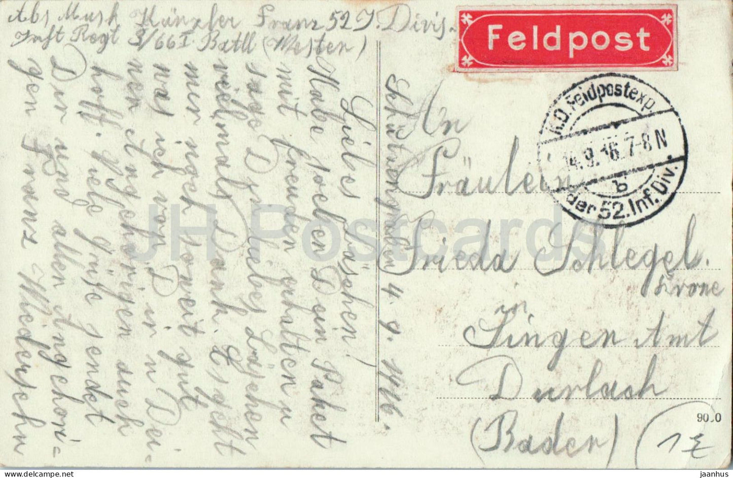 Trummer der Kirche in Vimy - Ruins of the church - WWI - Feldpost - old postcard - 1916 - France - used