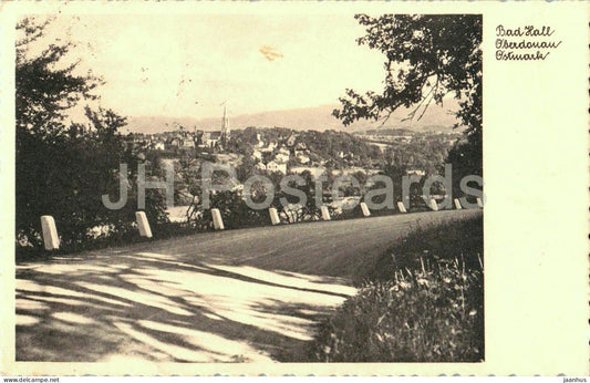 Bad Hall - Oberdonau - Ostmark - Town view from road - old postcard - 1941 - Austria - unused - JH Postcards