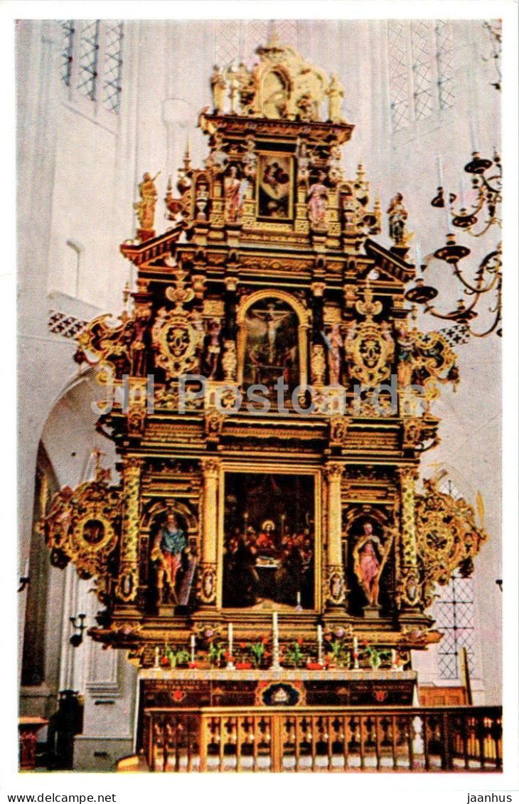 Malmo - St Petri Kyrka - Hogaltaret - Altar - church - Sweden - unused - JH Postcards