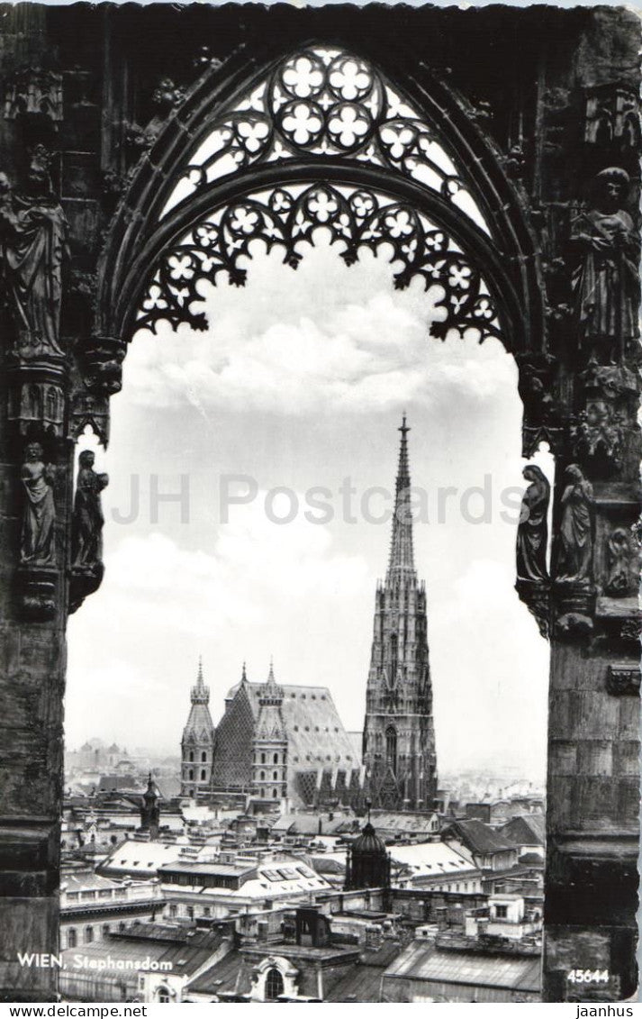 Wien - Vienna - Stephansdom - cathedral - 45644 - old postcard - 1958 - Austria - used - JH Postcards