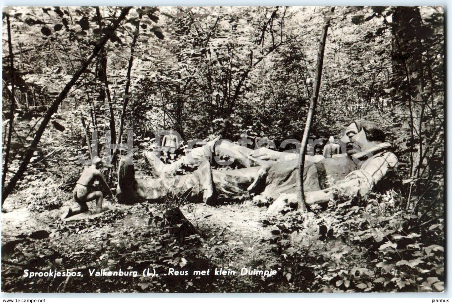 Sprookjesbos - Valkenburg - Reus met klein Duimpje - giant with Little Thumb - No. 134 - 1962 - Netherlands - used - JH Postcards