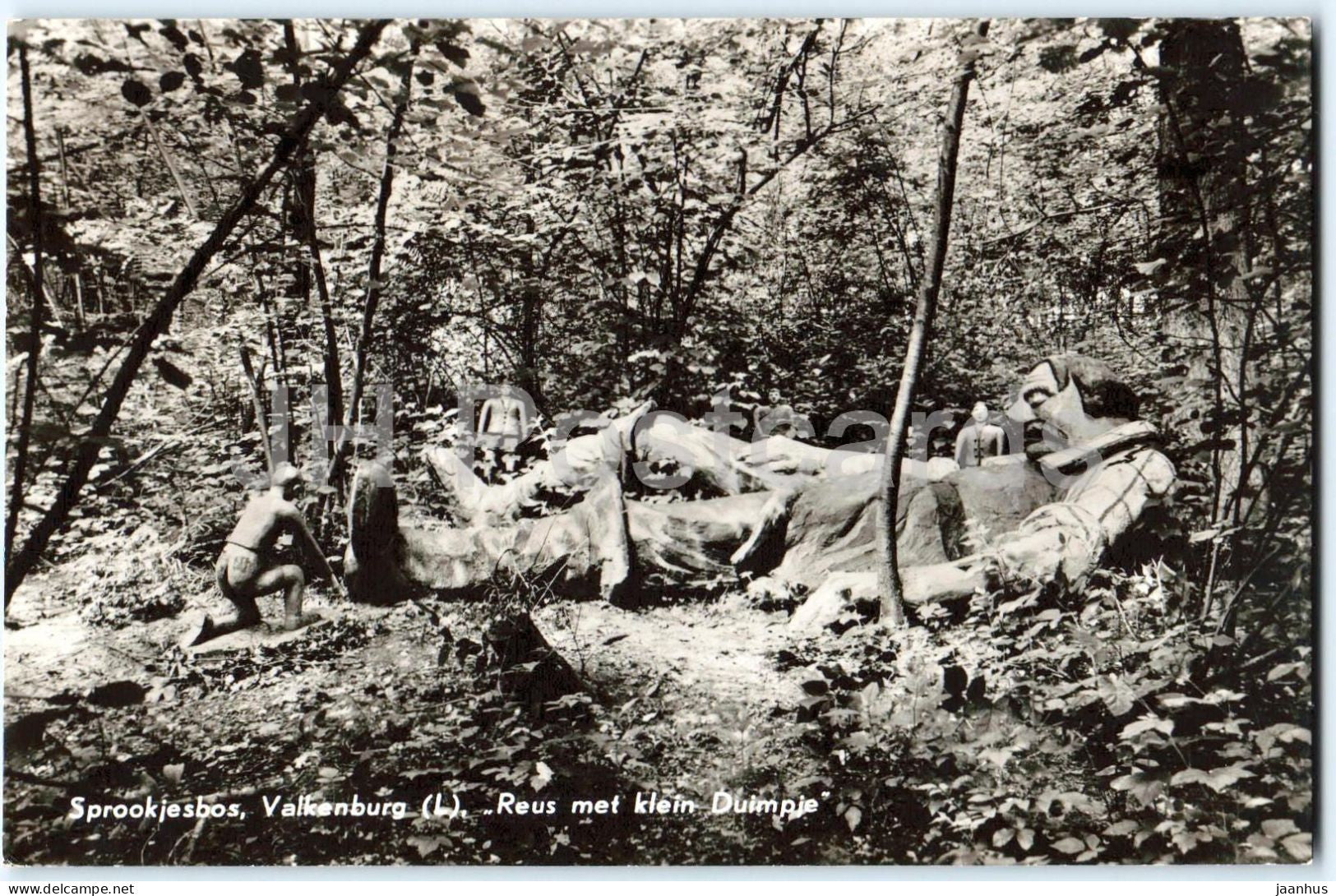 Sprookjesbos - Valkenburg - Reus met klein Duimpje - giant with Little Thumb - No. 134 - 1962 - Netherlands - used - JH Postcards