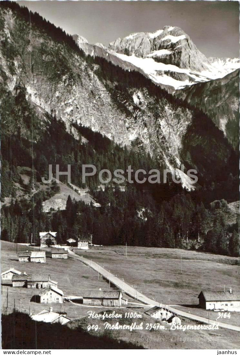 Hopfreben - Mohnenfluh Bregenzerwald - alpine valley - mountain view Vorarlberg - 3164 - old postcard - Austria - unused - JH Postcards