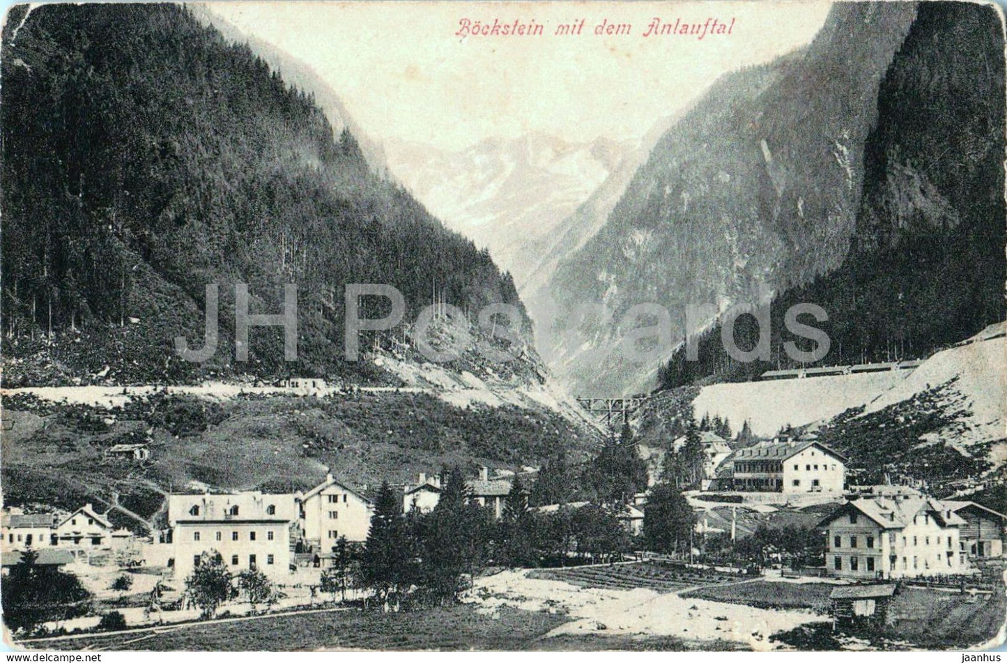 Bockstein mit dem Anlauftal - No. 447 - old postcard - Austria - used - JH Postcards