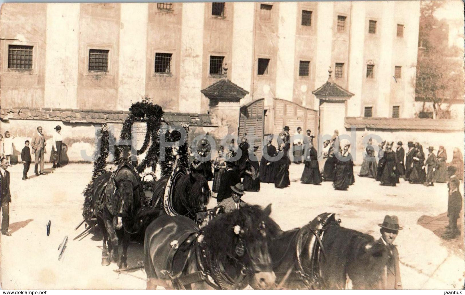 Steyr - procession - horse - photo postcard - old postcard - Austria - unused - JH Postcards