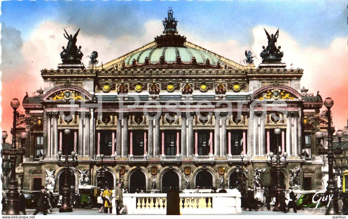 Paris Et Ses Merveilles - L'Opera - The Opera - opera house - facade - 413 - old postcard - France - unused - JH Postcards