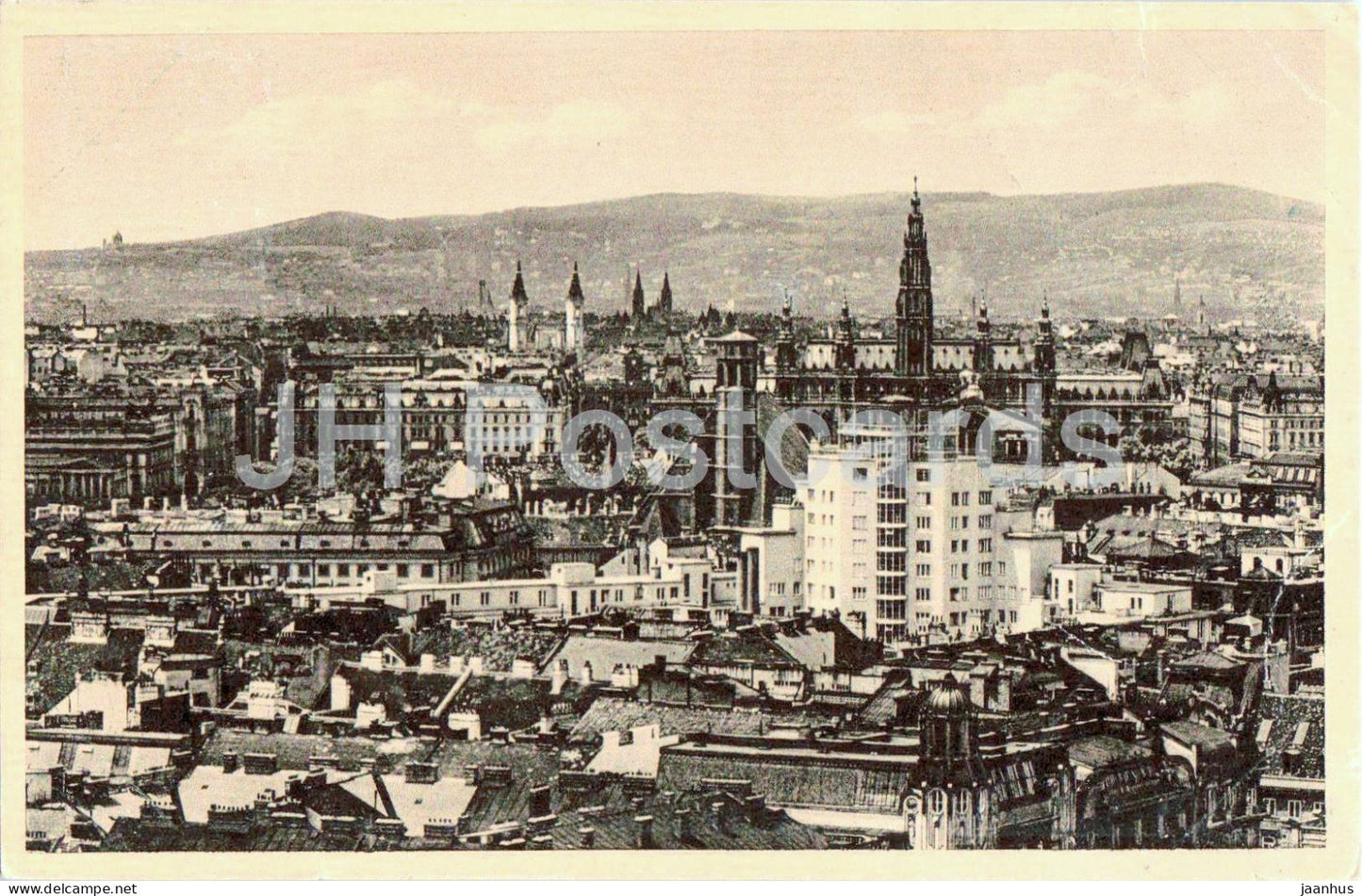 Wien vom Stephansturm - Vienna - city panorama - old postcard - 1943 - Austria - used - JH Postcards