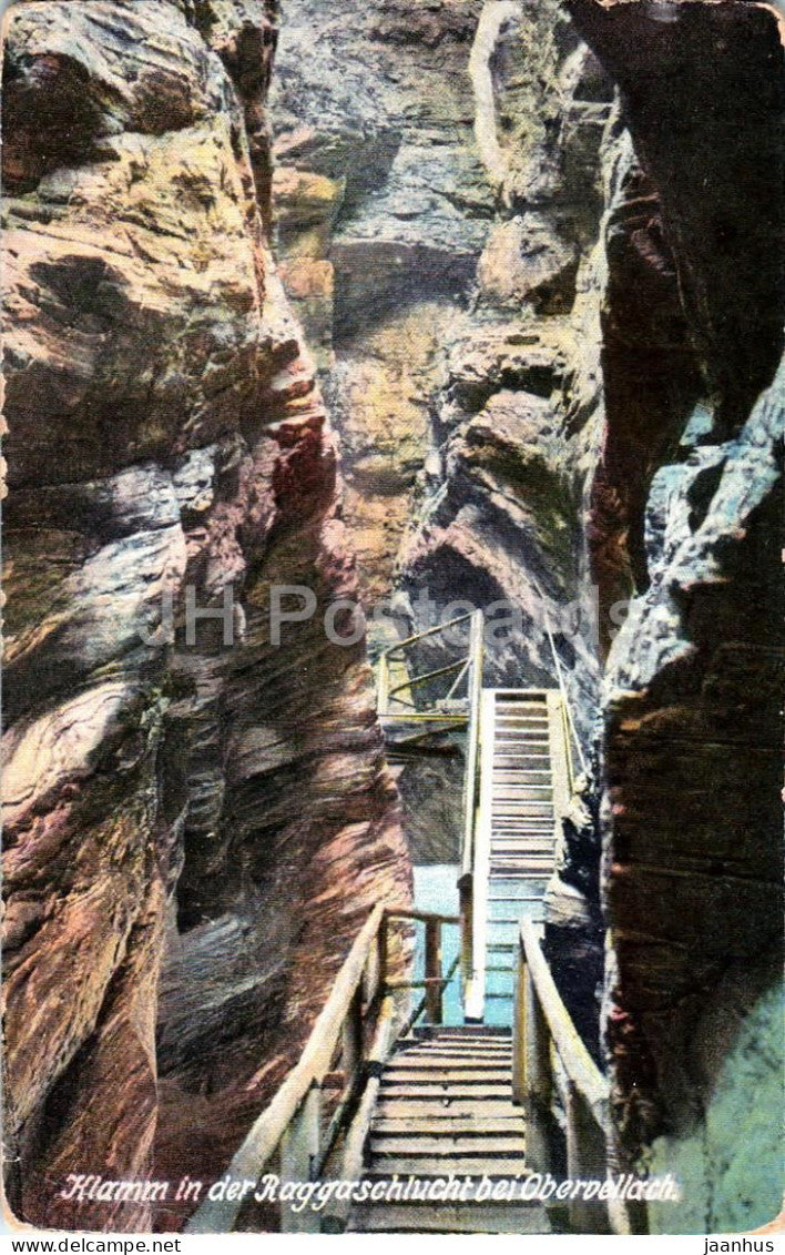 Klamm in der Raggaschlucht bei Obervellach - 1357/1 - old postcard - 1911 - Austria - unused - JH Postcards
