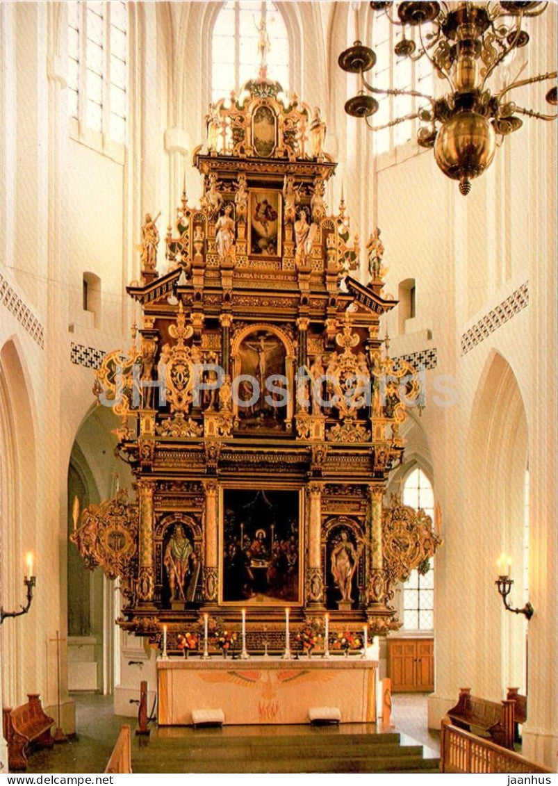 Malmo - St Petri Kyrka - Hogaltaret - Altar - church - 12195 - Sweden - unused - JH Postcards