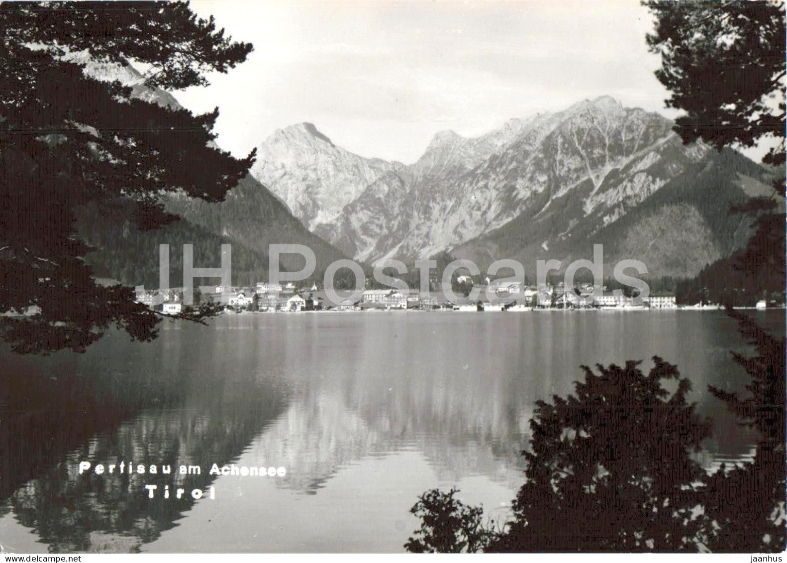 Pertisau am Achensee - Tirol - lake view - village - alpine landscape mountains 80381 - old postcard - Austria - unused - JH Postcards