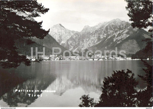 Pertisau am Achensee - Tirol - lake view - village - alpine landscape mountains 80381 - old postcard - Austria - unused - JH Postcards