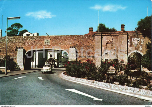 Gibraltar - Southport Gates - car Volkswagen - 6092 - 1975 - Gibraltar - used - JH Postcards