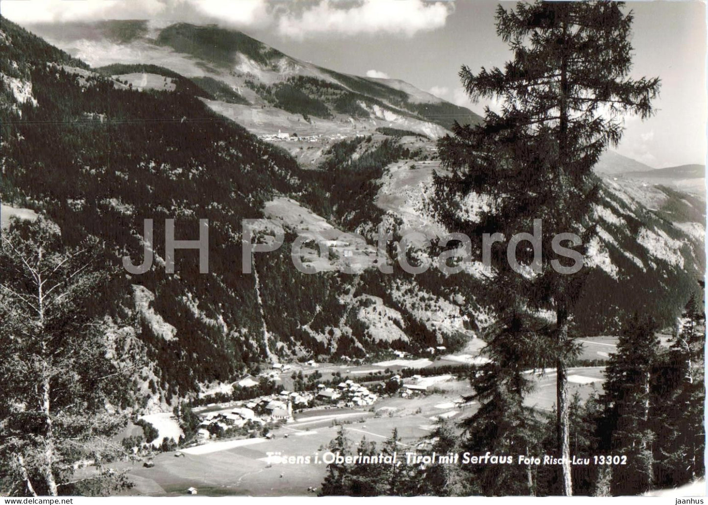 Tosens i. Oberinntal - Tirol mit Serfaus - Alps - village - mountains - 13302 - old postcard - Austria - unused - JH Postcards