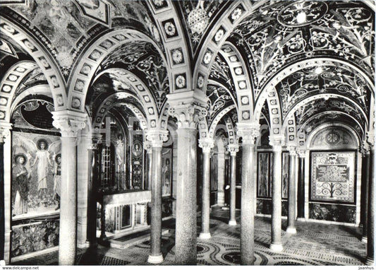 Roma - Rome - Basilica di Santa Cecilia - Cripta - Crypt - church interior - 6472 - old postcard - Italy - unused - JH Postcards
