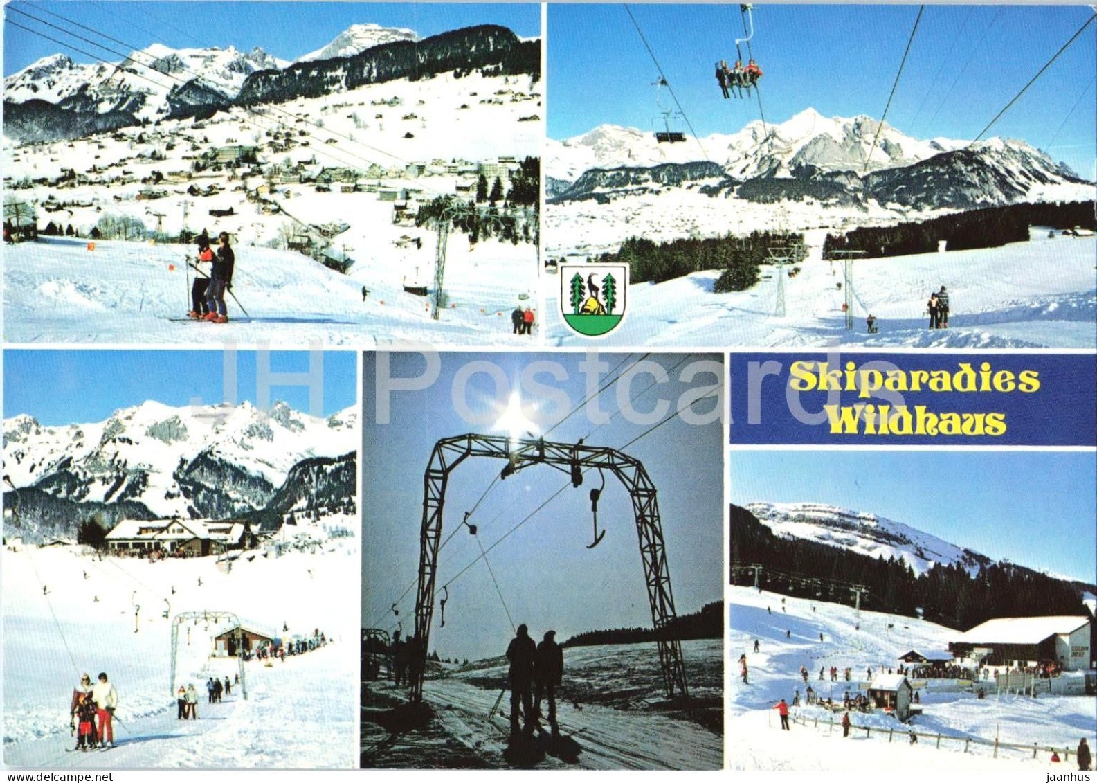 Obertoggenburg - Skiparadies Wildhaus - ski resort - winter sports - skilift multiview 2999 - 1988 - Switzerland - used - JH Postcards