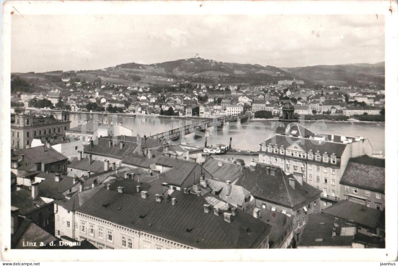 Linz an der Donau - city view with bridge - 2155 - Feldpost - military mail - old postcard - 1940 - Austria - used - JH Postcards