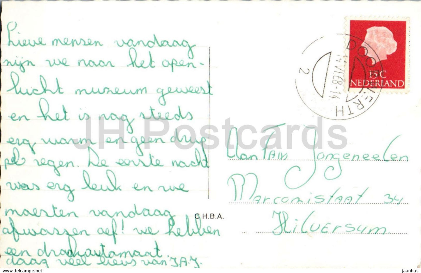 Urlaubsnachricht aus Arnheim – Holiday message from Arnhem – Ansichten – Stadtansichten – 1968 – Niederlande – gebraucht